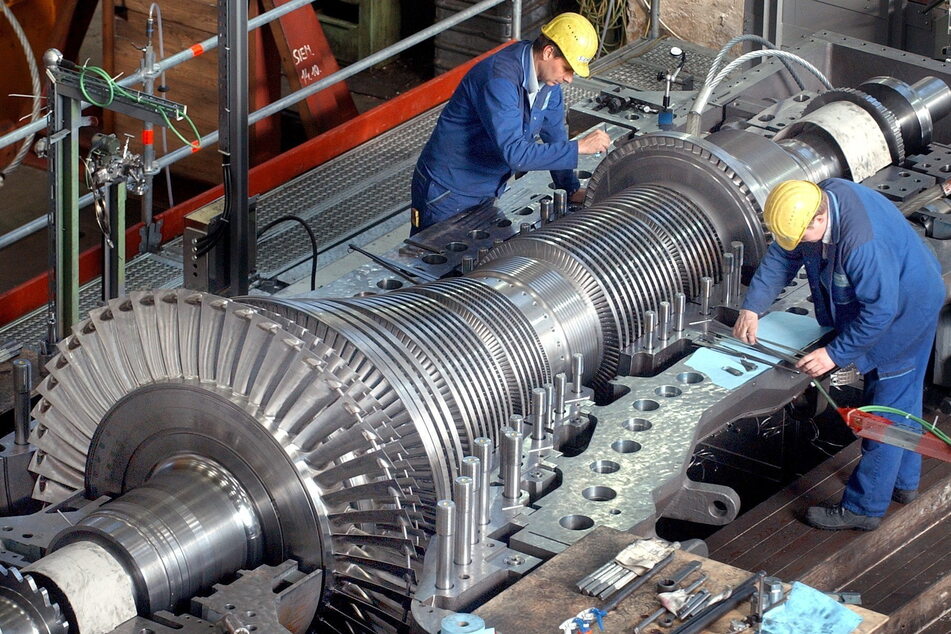 Von Siemens in Görlitz stammt diese Turbine für China.