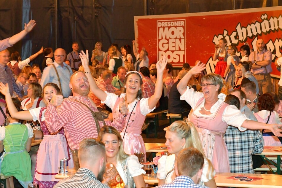 Auch in diesem Jahr wird im großen Festzelt das Dresdner Pichmännel-Oktoberfest gefeiert.