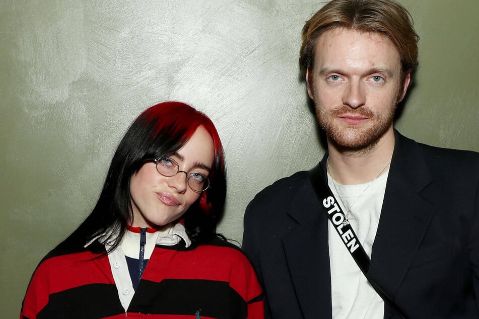 Finneas (r) has revealed that he and Billie Eilish are "85% done" with her third studio album.