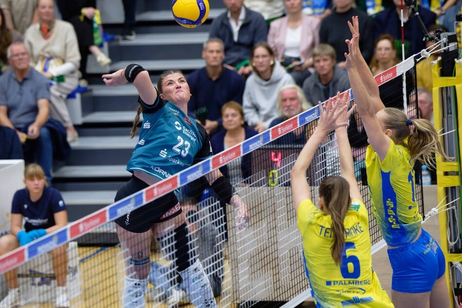 Hatte in Schwerin deutlich mehr Durchschlagskraft: Mackenzie Foley (l.).