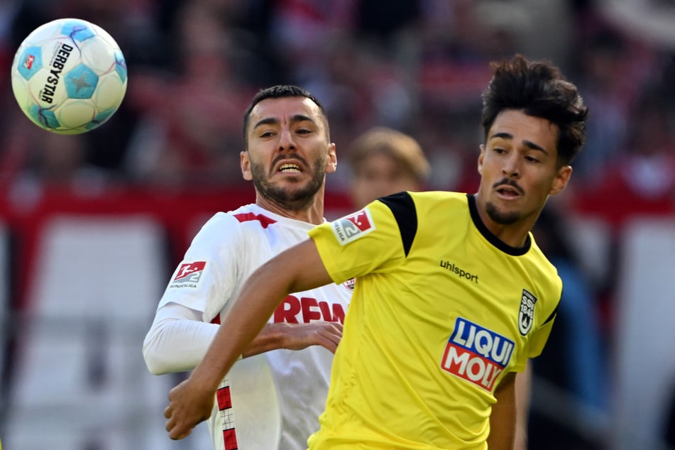 Laurin Ulrich (19, r.) kam in Ulm in der 2. Bundesliga nur fünfmal zum Einsatz.