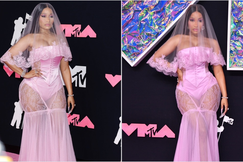 Nicki Minaj channels bridal Barbie as host of the 2023 MTV VMAs