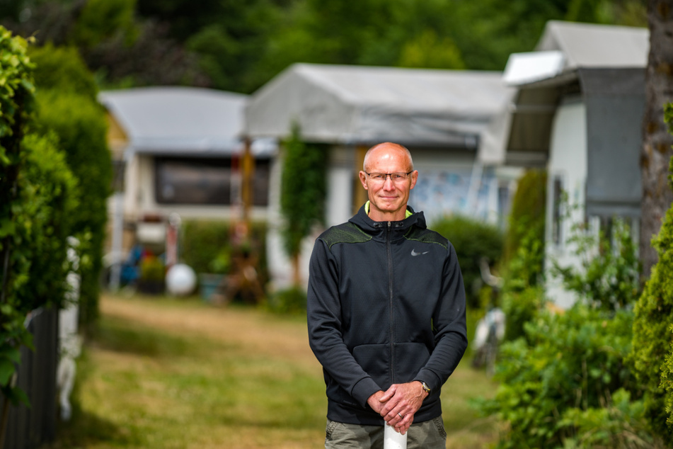 Detlef Heinrich (53) leitet den kommunalen Campingplatz.