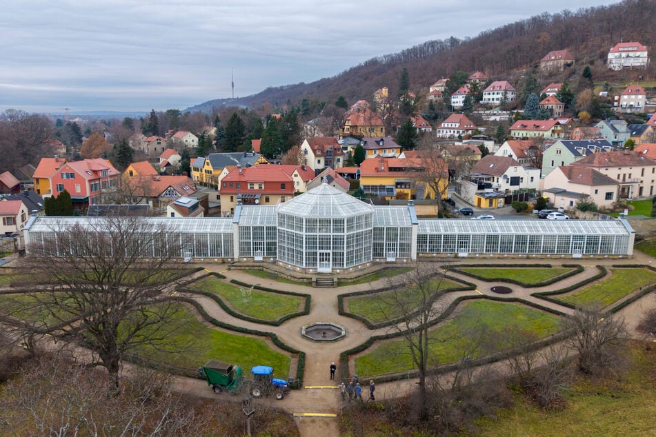 Für den halbtransparenten feuerfesten "Energieschirm" hat das Schlösserland Sachsen um die 148.800 Euro investiert.
