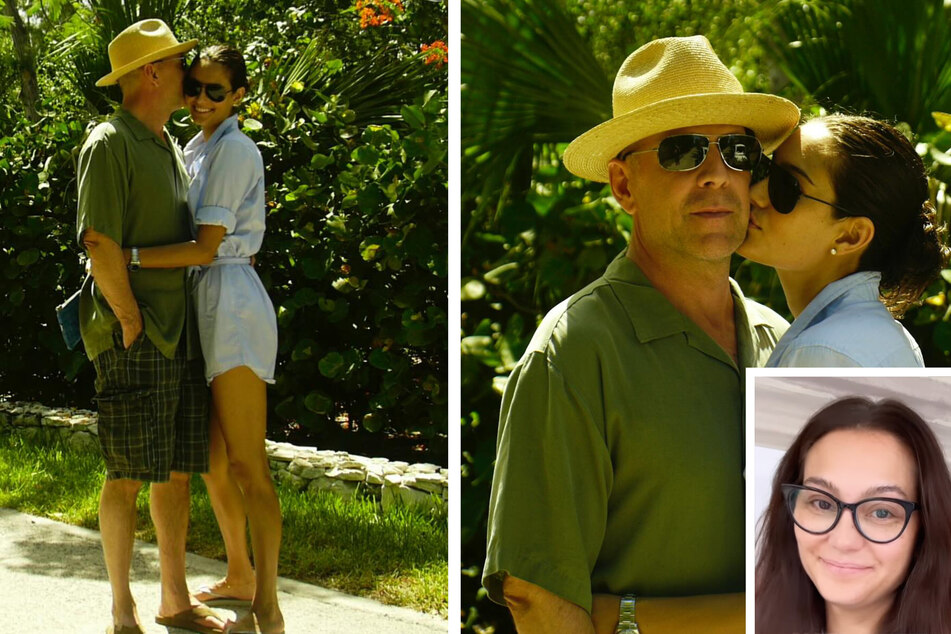 Bruce Willis' wife Emma Heming Willis shared a new video (inset) and photos to celebrate their 16th anniversary on Instagram.