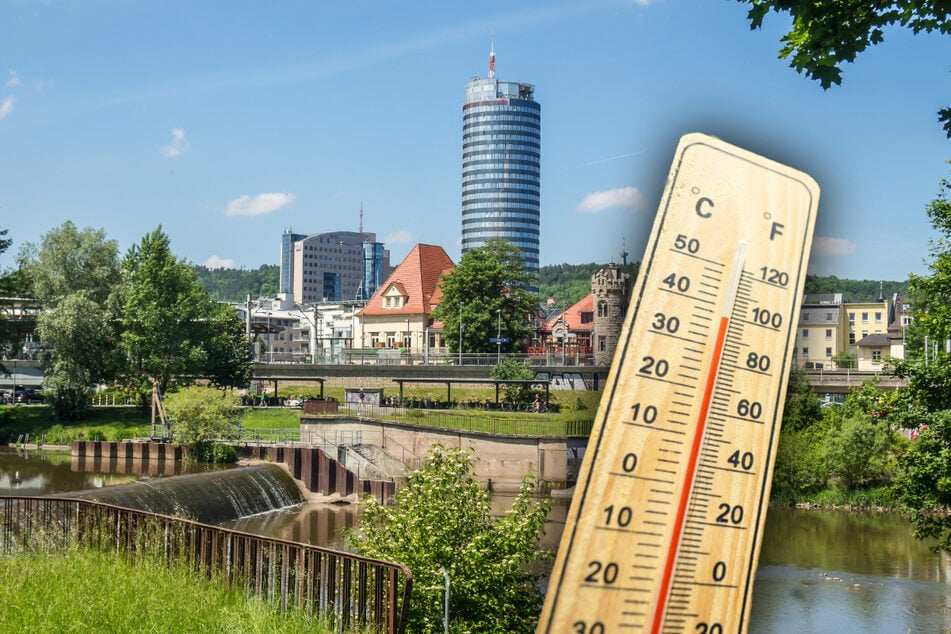 In Jena stiegt das Thermometer auf 35,6 Grad Celsius. Damit war die Universitätsstadt der heißeste Ort am frühen Nachmittag. (Symbolbild)