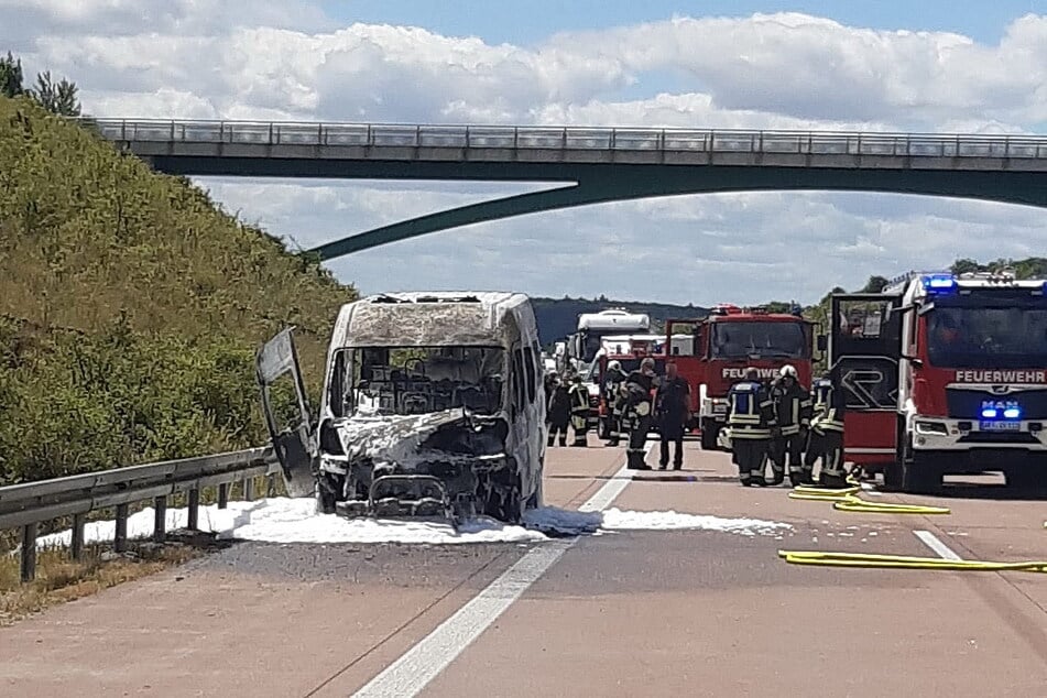 Der A71 war kurzzeitig voll gesperrt.