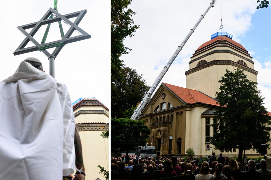 Dresden: Nach 84 Jahren: Ein neuer Davidstern krönt die Synagoge in Görlitz