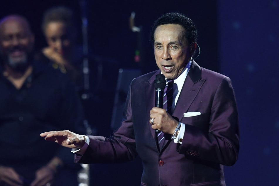 Singer/songwriter Smokey Robinson performs on stage during the 2023 MusiCares Persons of the Year gala honoring Berry Gordy and Smokey Robinson at the LA Convention Center in Los Angeles, February 3, 2023.