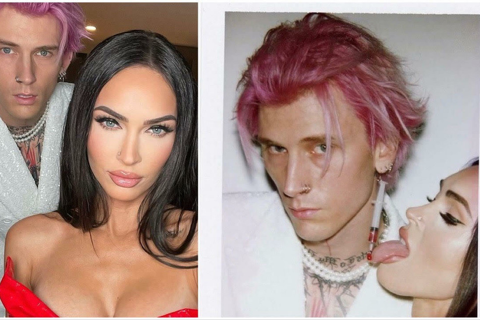 Megan Fox showed her support for her future hubby Machine Gun Kelly in true NSFW fashion.