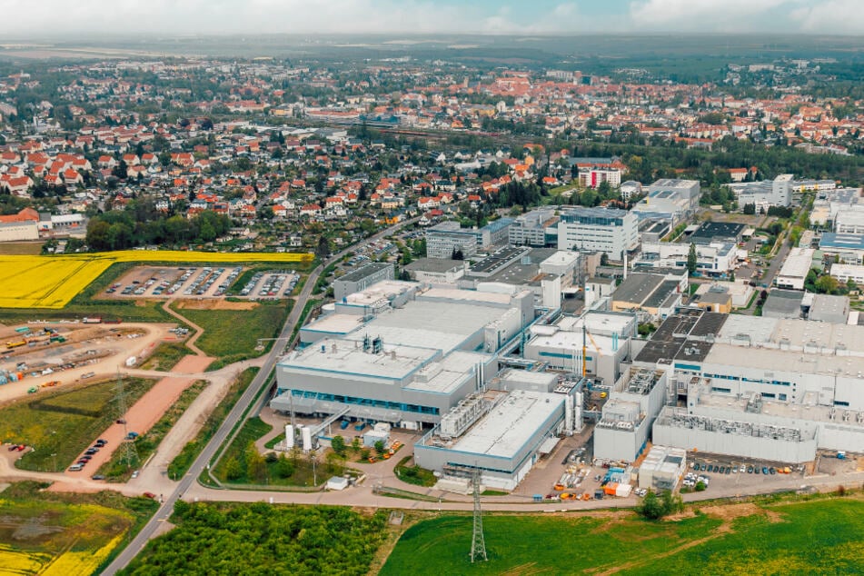 Der Standort der Siltronic AG in Freiberg.