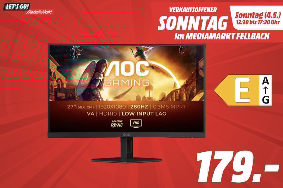 AOC-Gaming-Monitor für 179 Euro.