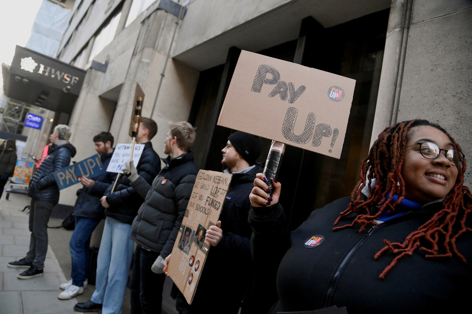 Teachers are among the hundreds of thousands of workers staging Britain's biggest strike in decades.