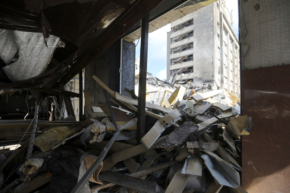 Blick auf das Restaurant RIA Pizza, das bei dem russischen Raketenangriff am 27.06.2023 zerstört wurde.