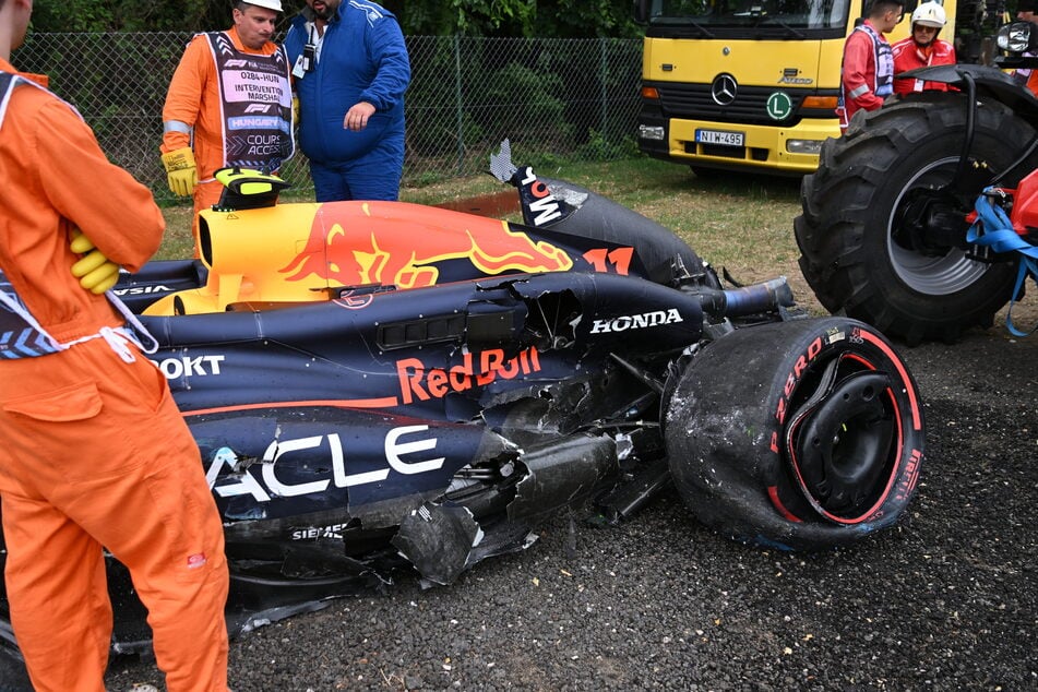 Sergio Pérez (34) baute in Ungarn schon in der ersten Runde des Qualifyings einen Unfall.