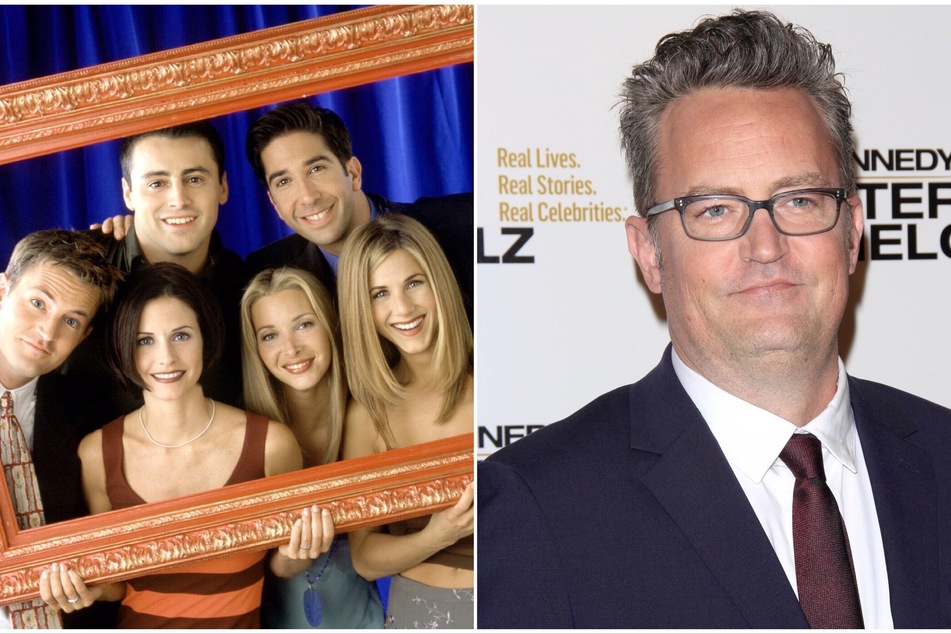 Matthew Perry (r) will reportedly address some of the "good and the bad" times on the set of Friends in new memoir, Friends, Lovers and the Big Terrible Thing.