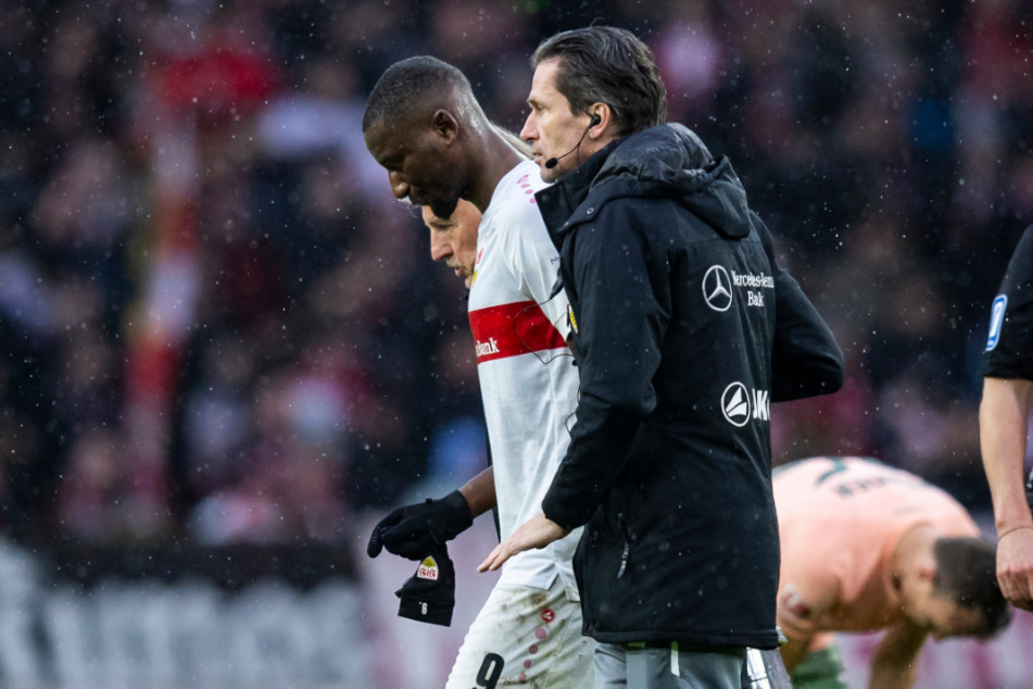 Für VfB-Angreifer Serhou Guirassy war die Begegnung frühzeitig beendet.