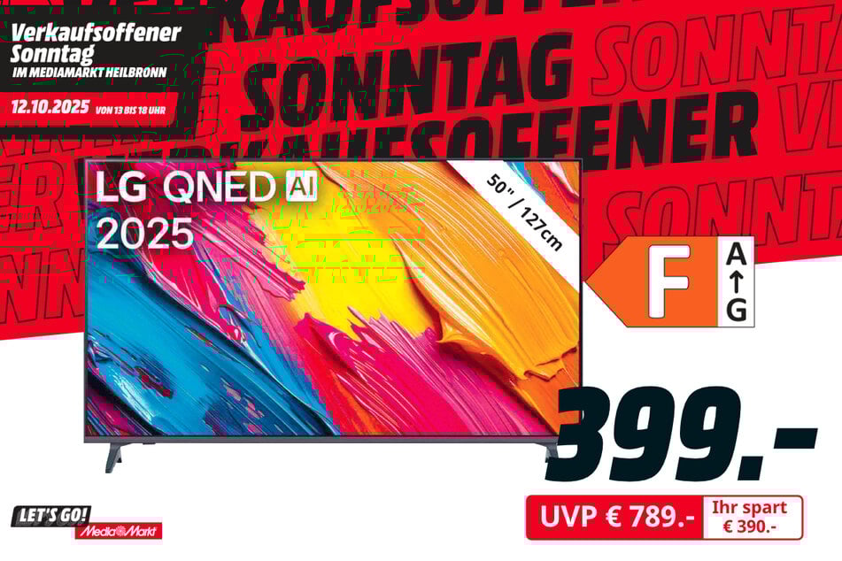 50-Zoll LG-Fernseher 50QNED70A6A für 399 statt 789 Euro.