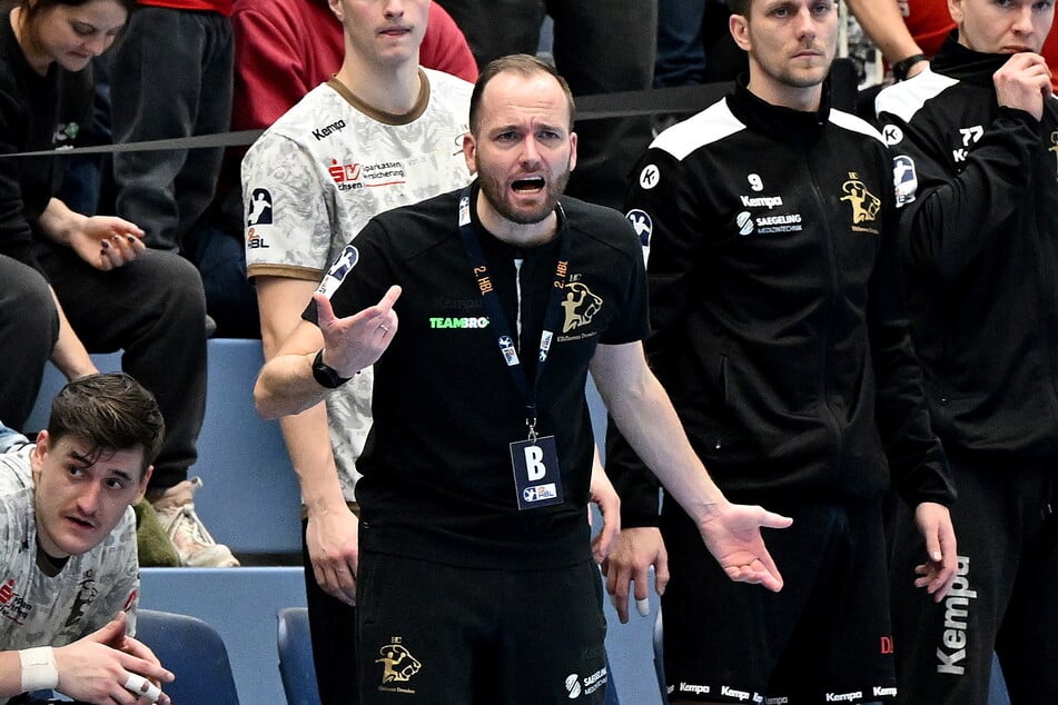 HCE-Coach André Haber (38) war nach der Niederlage in Essen sauer.