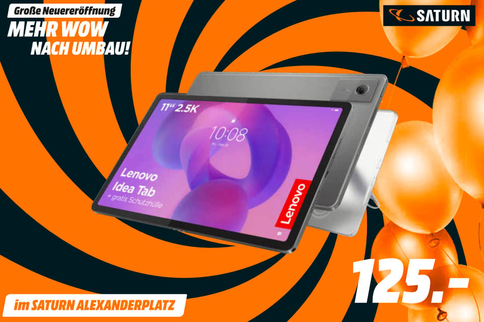 Lenovo-Tablet Idea Tab (inklusive Schutzhülle) für 125 Euro.