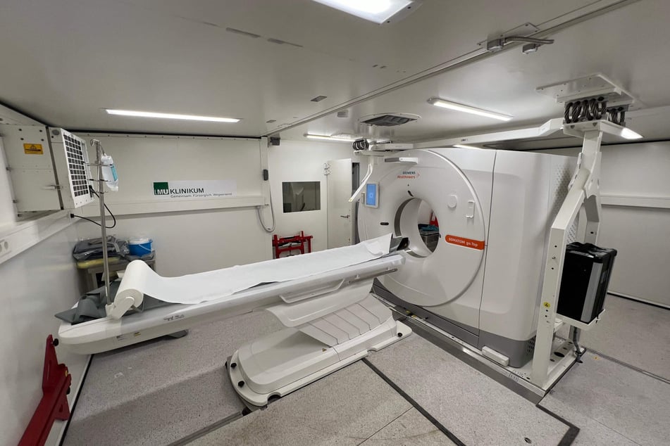 Die Aicher Ambulanz auf dem Festgelände ist mit einem eigenen Computertomografen ausgestattet.