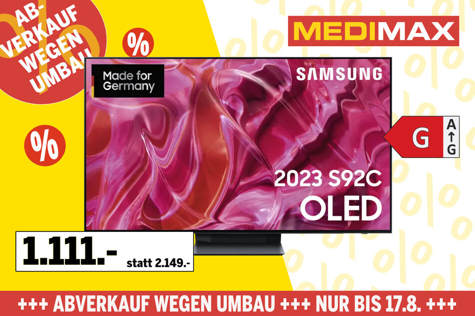 55-Zoll Samsung-OLED-TV für 1.111 statt 2.149 Euro.