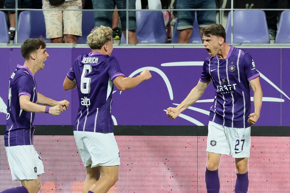 Gegen BFC Dynamo sorgte Tim Maciejewski (25) in der 90. Minute für den Last-Minute-Sieg.