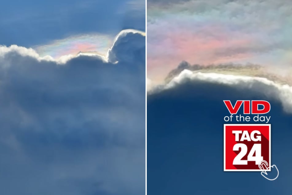 viral videos: Viral Video of the Day for July 27, 2025: Woman captures "glimpse of Heaven" in mesmerizing sky video