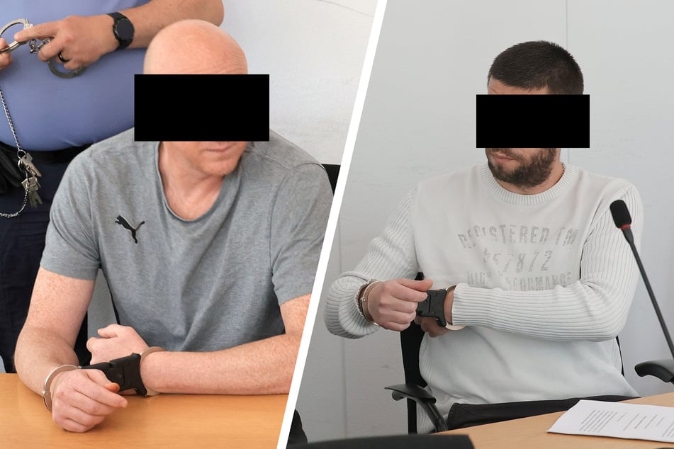 Gegen Andreas L. (44) und Vitali T. (36) läuft seit Montag ein Verfahren am Chemnitzer Landgericht.