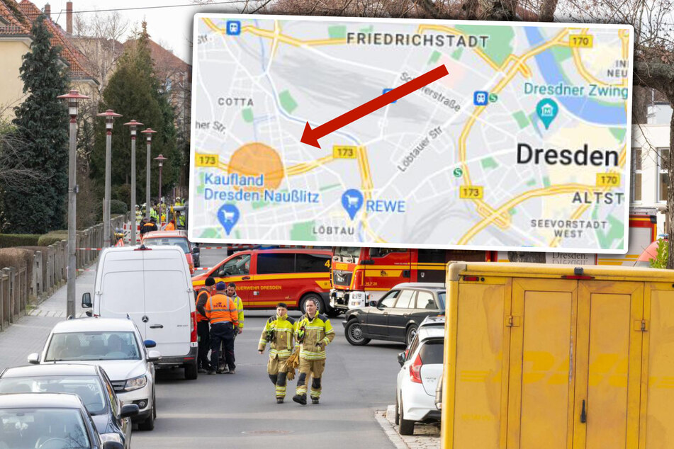 Dresden: Gasaustritt in Cotta: "Es besteht keine Gefahr mehr" - Feuerwehr beendet Einsatz