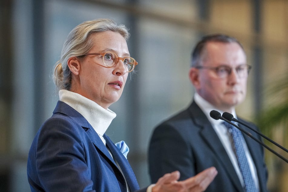 Die beiden Co-Vorsitzenden der AfD, Alice Weidel und Tino Chrupalla.
