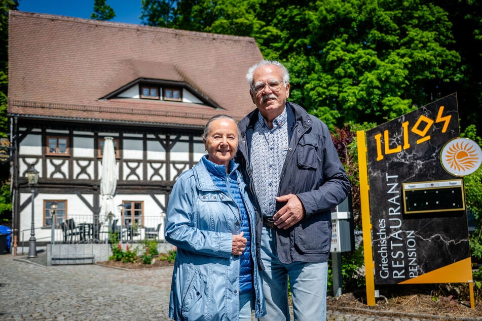 Die "Ausspanne" ist das älteste Haus am Schloßberg. Es gehört dem Ehepaar Christa (81) und Peter Fritzsche (79).