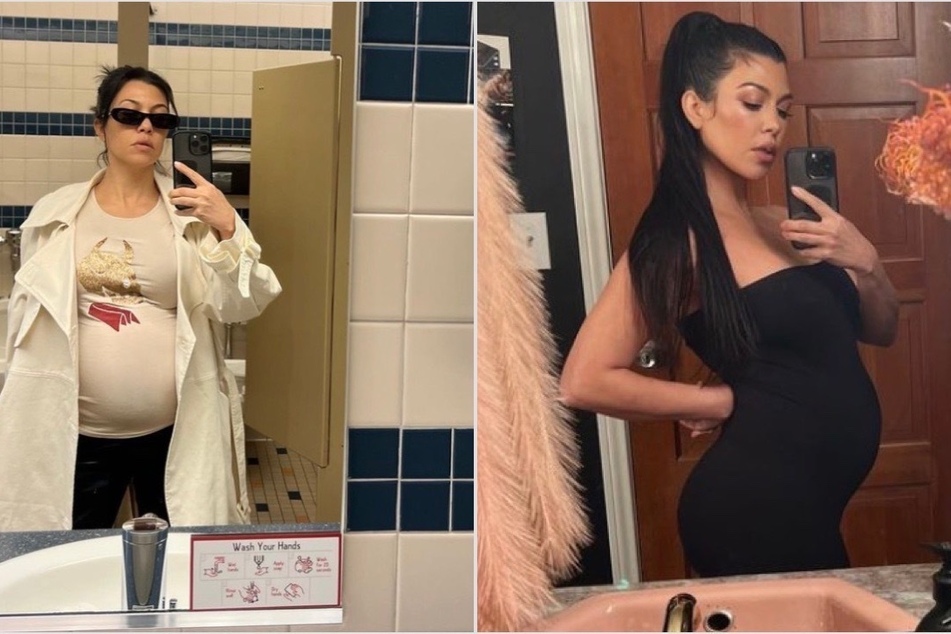 Kourtney Kardashians shows off chic maternity style in new pregnancy snaps