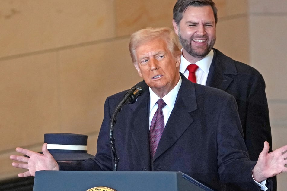 President Donald Trump promised tariffs and taxes on other countries Monday, in a nationalistic inaugural address after being sworn in as the 47th president.