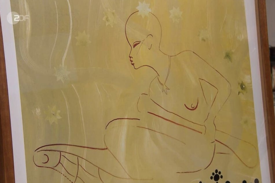 Das Bild stammt vom Künstler Sigmar Polke, der einst in Düsseldorf studiert hat.