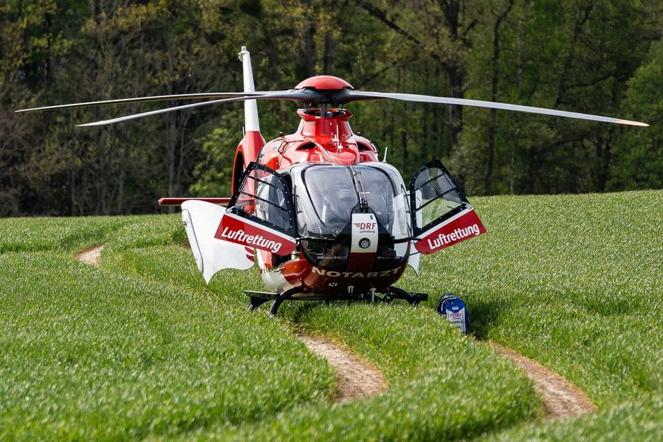 Im Einsatz war auch ein Rettungshubschrauber.