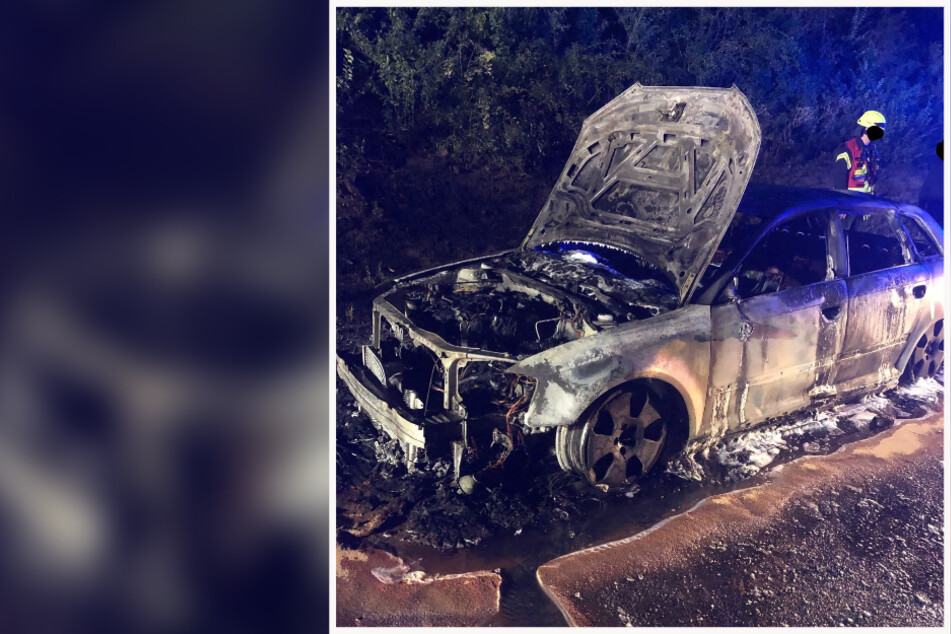 Der Fahrer des Audi A3 konnte sein Auto glücklicherweise noch rechtzeitig auf dem Standstreifen abstellen.