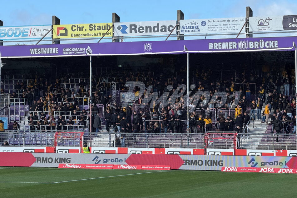 Auf der Tribüne wird's langsam schwarz-gelb.