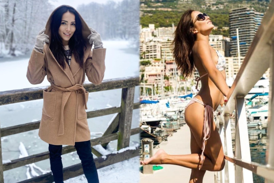 Die Montage zeigt Screenshots zweier Instagram-Posts von Anastasiya Avilova (32)