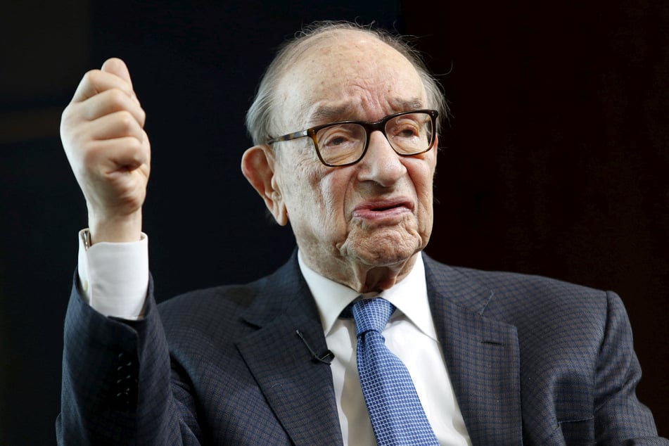 Former Federal Reserve Chair Alan Greenspan speaks at a Brookings Institution forum on "Achieving Strong Economic Growth" in Washington DC on April 8, 2015.
