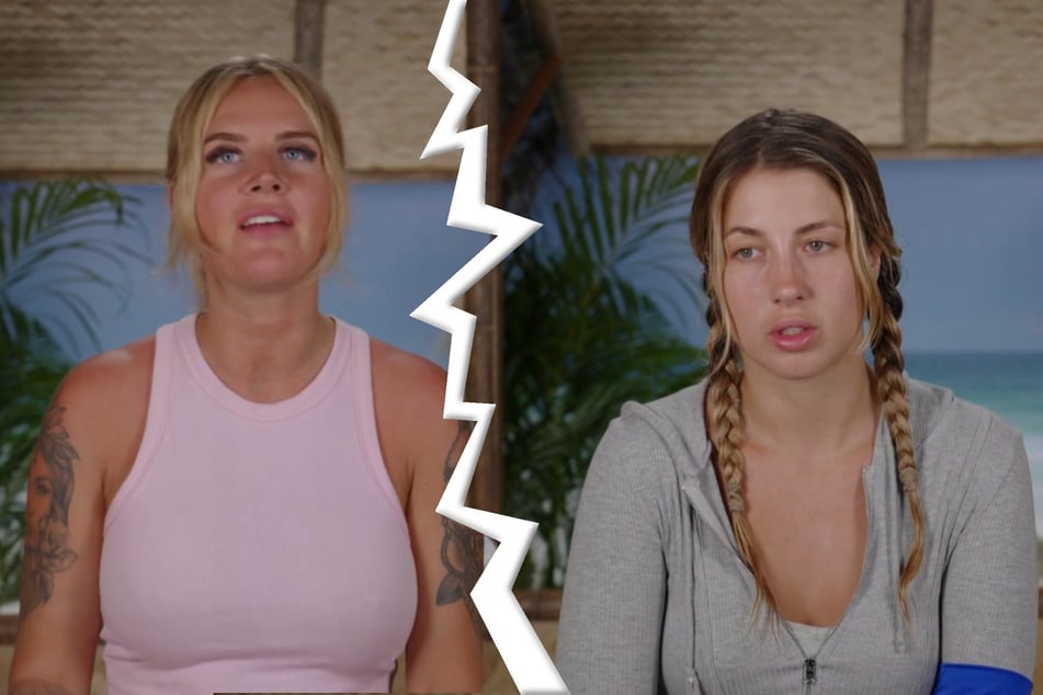 Anna (28, l.) und Lina (25) gehen sich in Folge zwölf fast an die Gurgel.