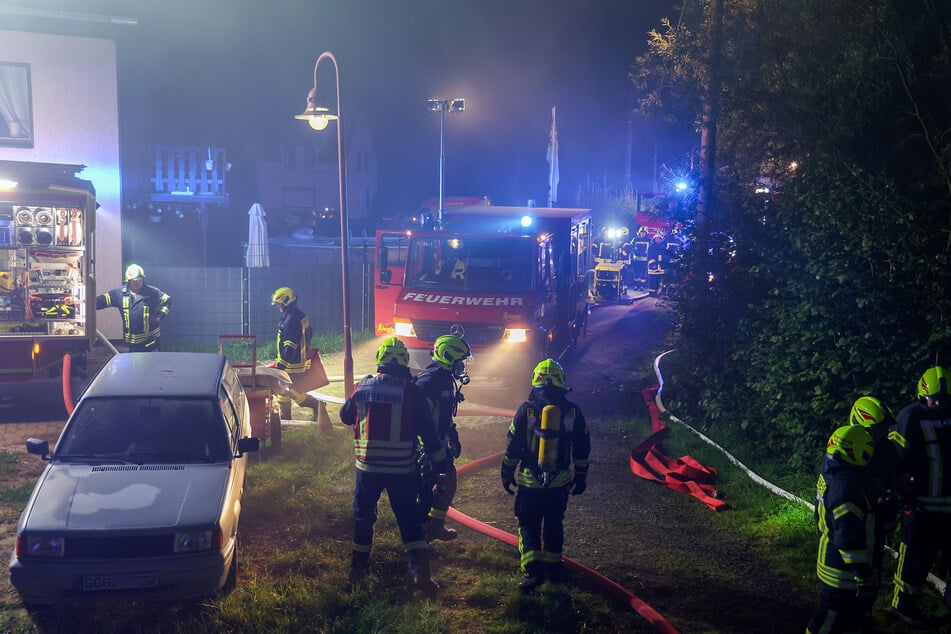 Feuerwehreinsatz in Grumbach.