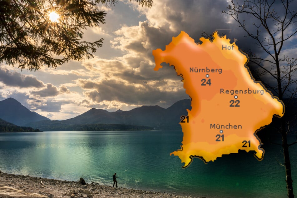 Das Wetter zeigt sich in Bayern mal sonnig, mal bewölkt und regnerisch.