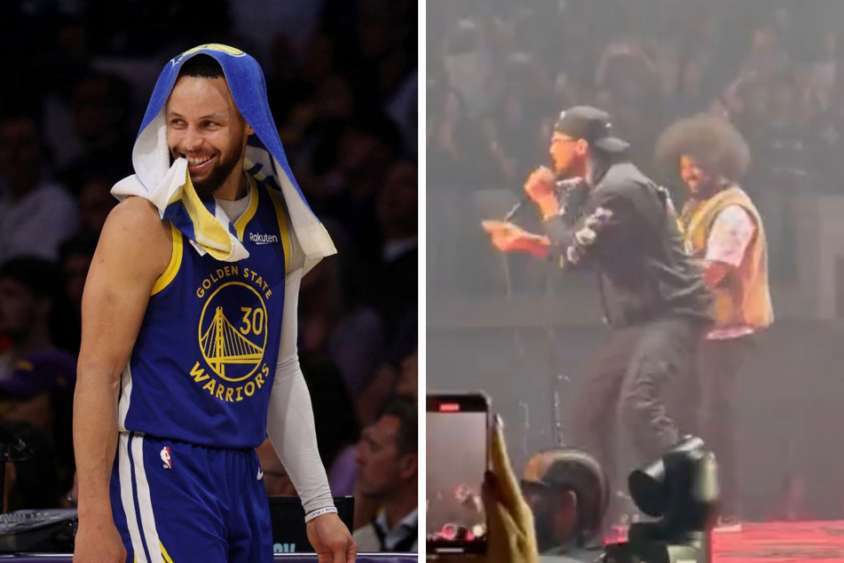 Two-time MVP Steph Curry becomes a rock star at a packed Chase Center, singing Paramore's "Misery Business" during the San Francisco concert caught on video.