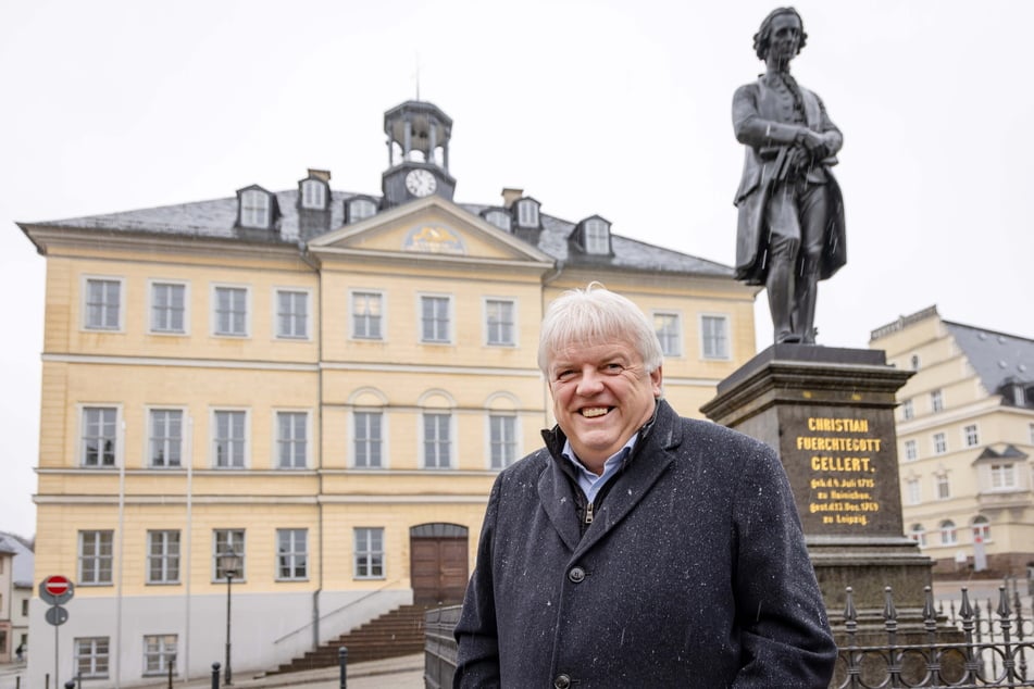 Dieter Greysinger (60, SPD) ist der alte und neue OB von Hainichen.