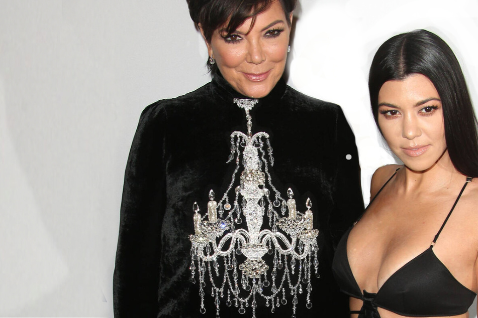 Kris Jenner (l) has responded to Kourtney Kardashian's (r) new fling with Travis Barker.