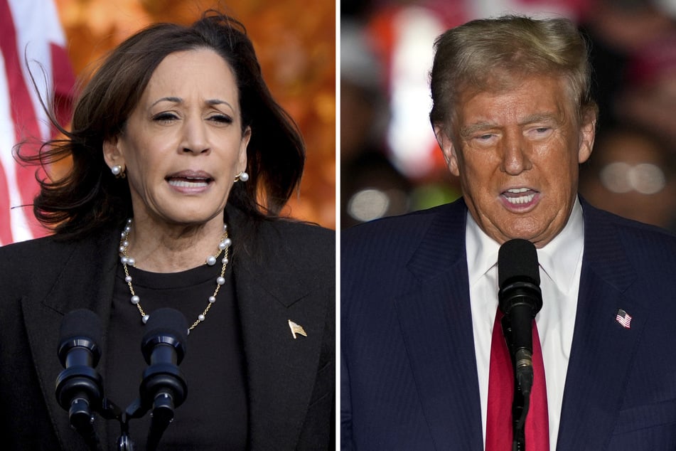 Sie kämpfen um den Platz im Weißen Haus: Demokratin Kamala Harris (60, l.) und Republikaner Donald Trump (78, r.).