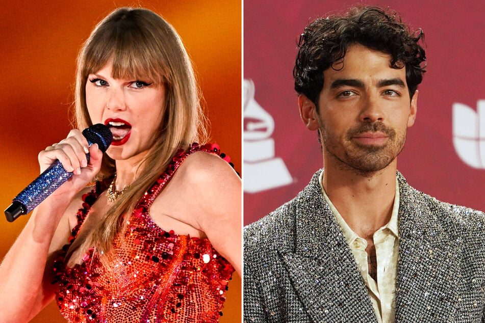 Taylor Swift (l.) got her fans buzzing with an eyebrow-raising mashup of two breakup songs widely assumed to be Joe Jonas!