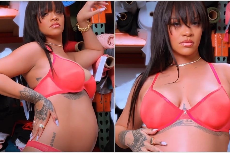 Rihanna's growing baby bump was the true star of her latest shoot for Savage X Fenty.