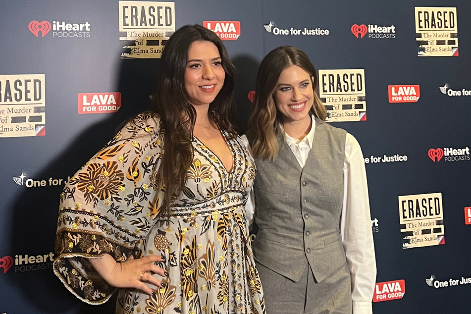 Erased: The Murder of Elma Sands was written and directed by Allison Flom (l) and stars Allison Williams.